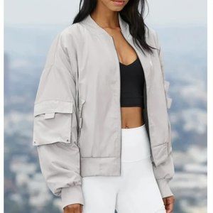 NWOT Alo Yoga It Girl Bomber Jacket Size Small